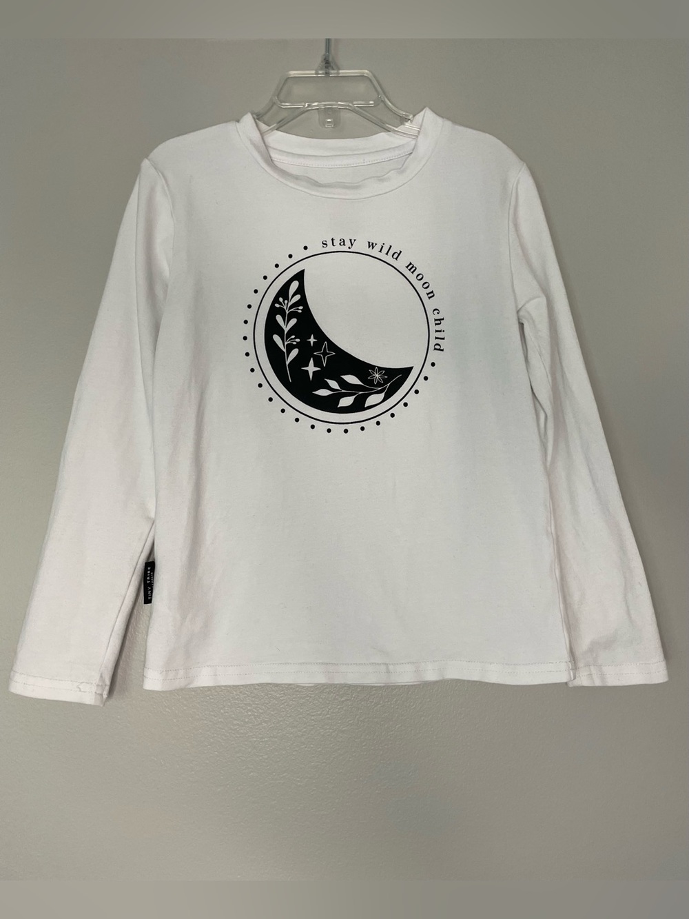 Tiny Tribe White Stay Wild Graphic Long Sleeve T-Shirt